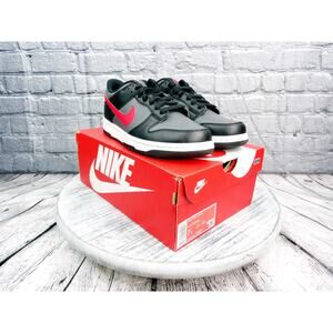 Nike Dunk Low GS Black/University Red-White Men Size 7Y Women 8.5	New In Box